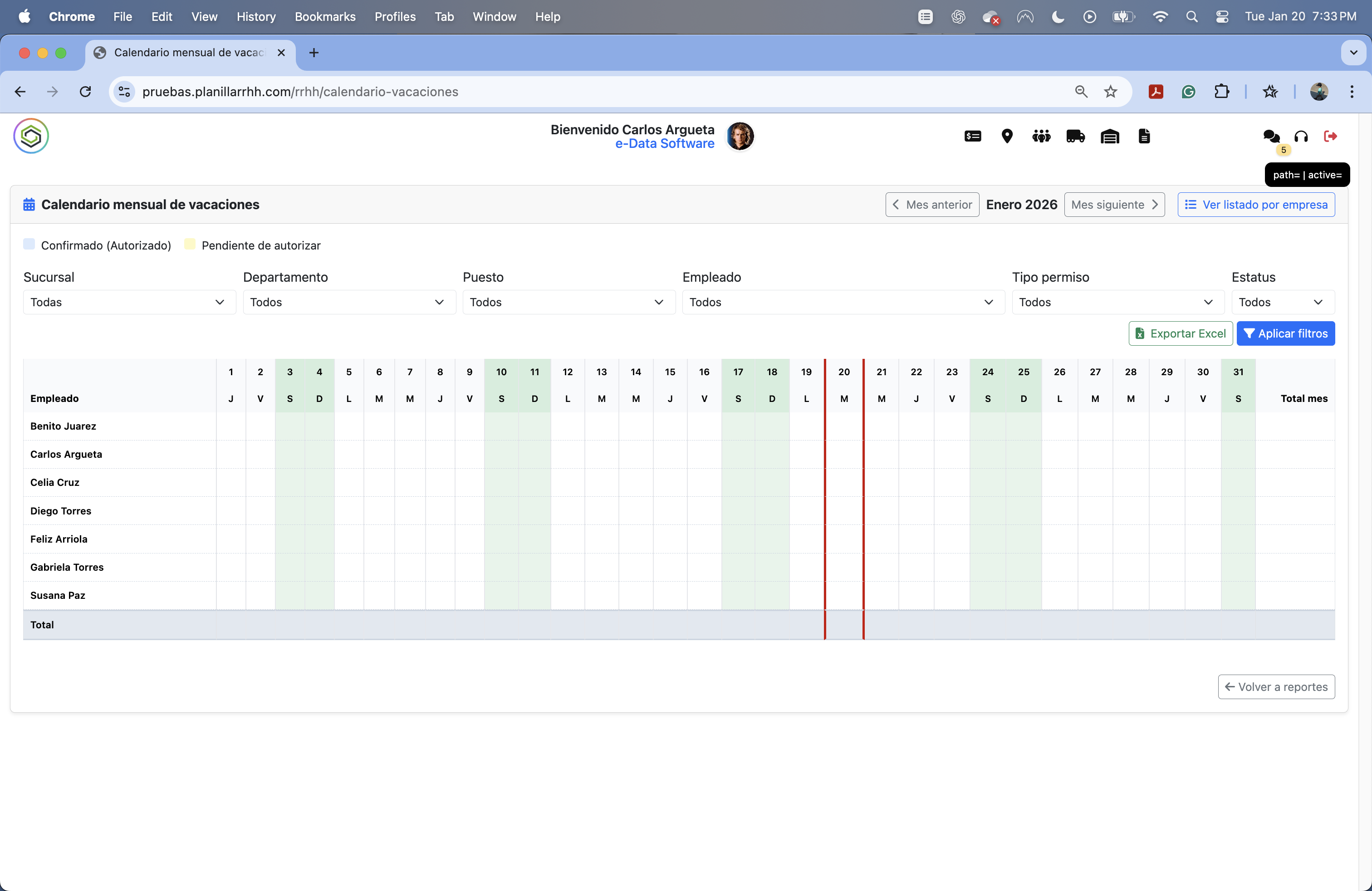 Permisos y vacaciones: flujos de aprobación y control